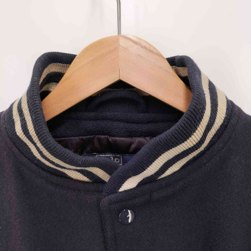 ポロバイラルフローレン Polo by RALPH LAUREN 90s エンブレム付き 袖レザー スタジャン メンズ JPN:L