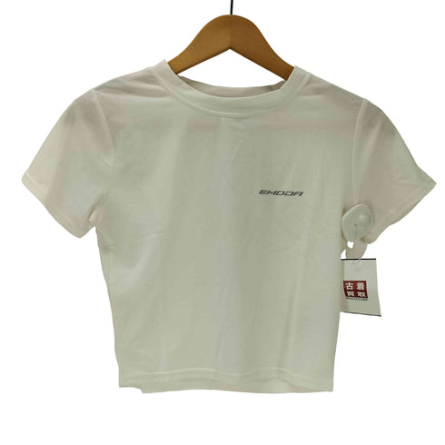 エモダ EMODA 25SS ロゴ プリント クロップド Tシャツ レディース FREE
