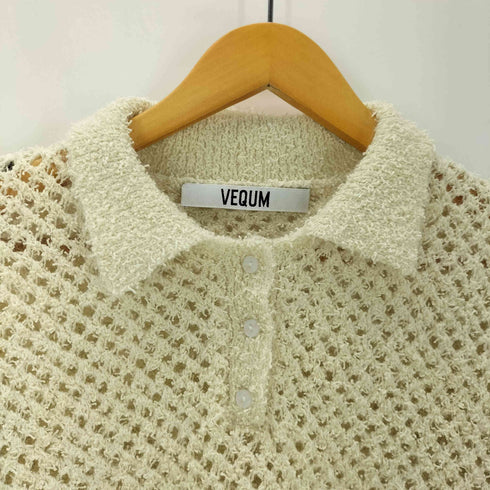 エモダ EMODA 25SS VEQUM OPEN WORK POLO KNIT オープン ワーク ポロ ニット レディース FREE