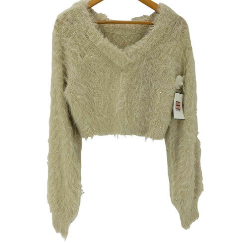 エモダ EMODA 24AW シャギー シークインズ ニット レディース FREE
