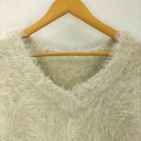 エモダ EMODA 24AW シャギー シークインズ ニット レディース FREE