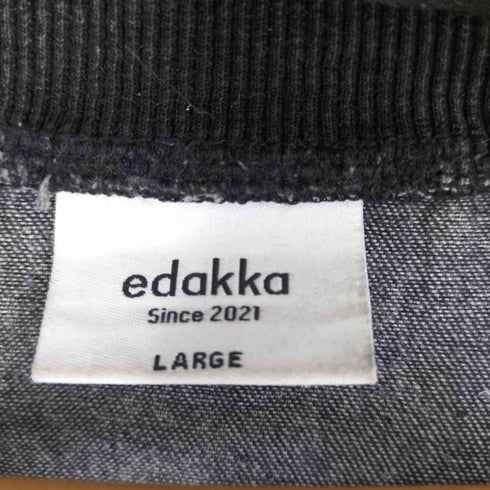 edaKKa 6.5ozデニムクルーネックプルオーバー メンズ JPN:L