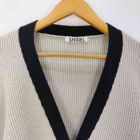 スナイデル snidel 22AW バイカラー ミドル カーデ レディース ONE SIZE