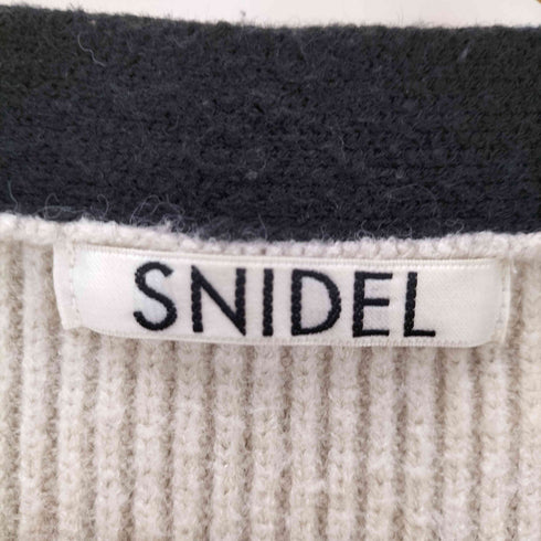 スナイデル snidel 22AW バイカラー ミドル カーデ レディース ONE SIZE