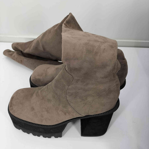 エモダ EMODA 22AW スクエア タンク ロングブーツ レディース L
