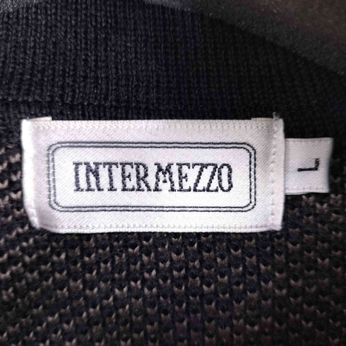 インターメッツォ INTERMEZZO ウールハーフボタンポロニット メンズ JPN:L