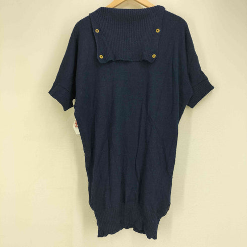 ディーゼルブラックゴールド DIESEL BLACK GOLD アルパカウール混 ジップデザイン ショートスリーブニット レディース XXS