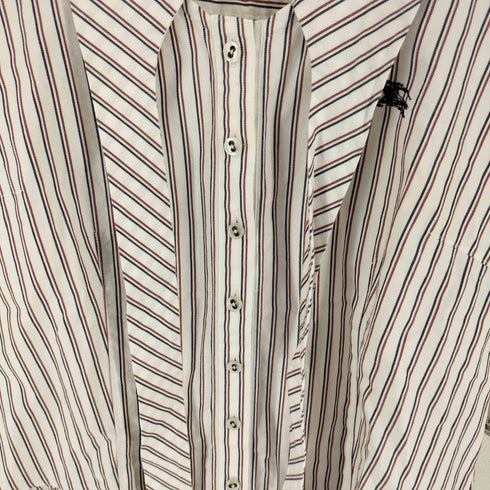 バーバリーブルーレーベル BURBERRY BLUE LABEL ストライプ ボウタイ ブラウス レディース FR:38