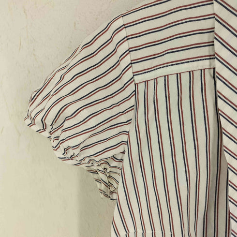 バーバリーブルーレーベル BURBERRY BLUE LABEL ストライプ ボウタイ ブラウス レディース FR:38