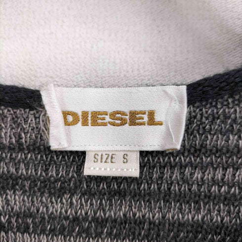 ディーゼル DIESEL ボーダー柄 アルパカウール混 ネックデザインニット レディース import:S