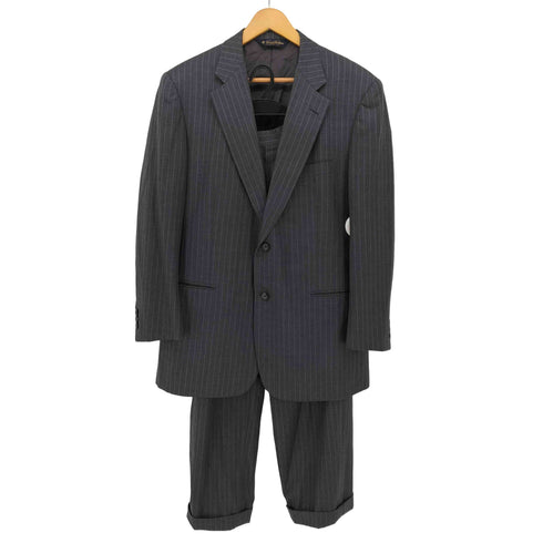 ブルックスブラザーズ BROOKS BROTHERS 1818 Madison 2B ストライプ ウール混 テーラードジャケット セットアップ メンズ 40REG 34W