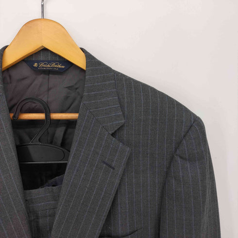 ブルックスブラザーズ BROOKS BROTHERS 1818 Madison 2B ストライプ ウール混 テーラードジャケット セットアップ メンズ 40REG 34W