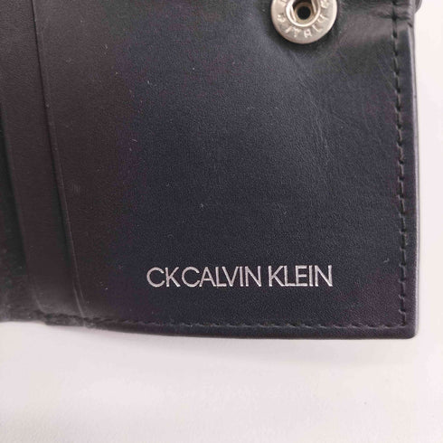 シーケーカルバンクライン ck Calvin Klein レザー二つ折りミニコインケース メンズ