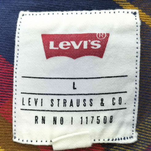 リーバイス Levis チェック コットン ダブルポケット ネルシャツ メンズ import:L
