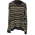 Stone Haven リネン コットン 総柄 ニット セーター メンズ import:XL