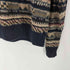 Stone Haven リネン コットン 総柄 ニット セーター メンズ import:XL