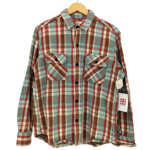 アルカルザ ALCARZA HEAVY FLANNNEL SOLID SHIRT メンズ import:L
