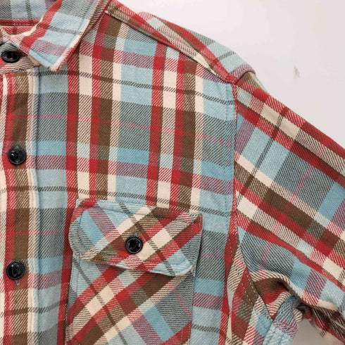 アルカルザ ALCARZA HEAVY FLANNNEL SOLID SHIRT メンズ import:L