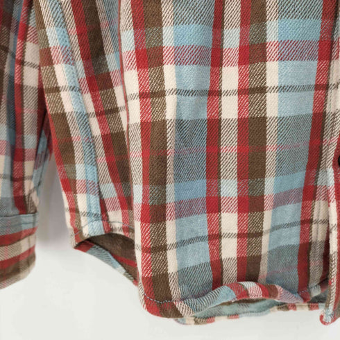 アルカルザ ALCARZA HEAVY FLANNNEL SOLID SHIRT メンズ import:L