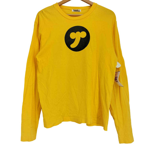 ヒステリックグラマー HYSTERIC GLAMOUR 90S ロゴプリント ロングスリーブクルーネックTシャツ メンズ FREE