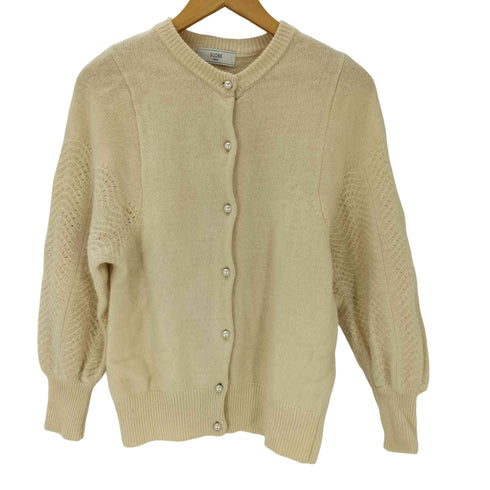 スローブイエナ SLOBE IENA ウールカシミヤ柄編みカーディガン レディース