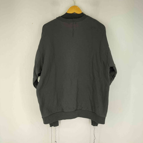 SINK kotohayokozawa フロントロゴ刺繍ダメージクルーネックスウェット レディース JPN:L