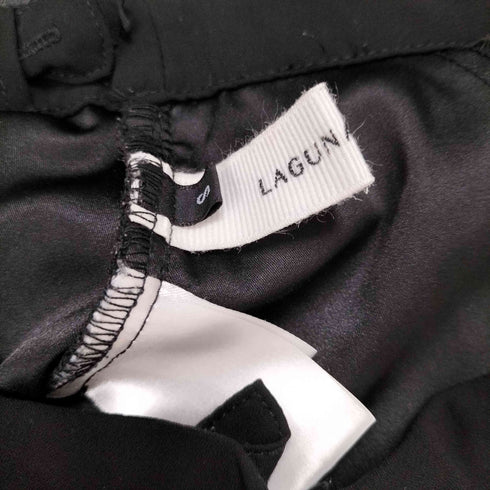 ラグナムーン LAGUNAMOON フリンジドットロングフレアスカート レディース