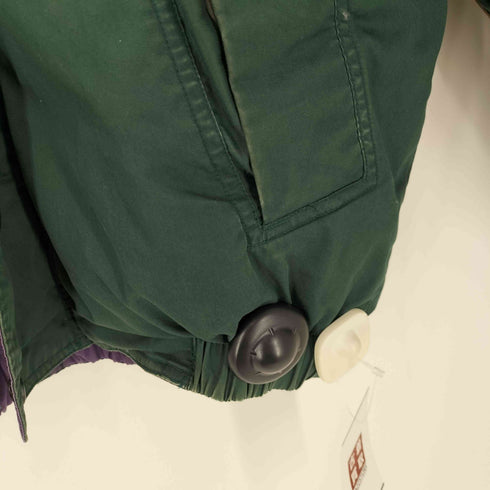 ノーティカ NAUTICA 90S DUCK DOWN FEATHER ダックダウン フェザー リブニット レザー エルボーパッチ ボンバー ジャケット メンズ import:XL