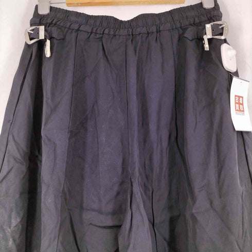 トーガプルラ TOGA PULLA サイドベルトセンタープレス1タックワイドパンツ レディース