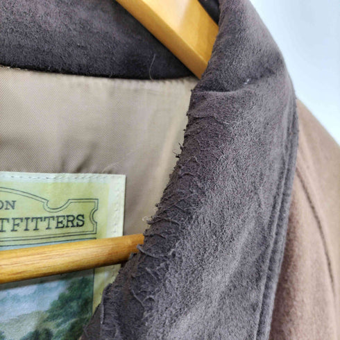 BRITON OUTDOOR OUTFITTERS 80S スエード襟ラグラン袖コート メンズ