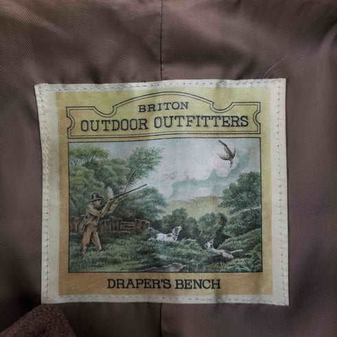 BRITON OUTDOOR OUTFITTERS 80S スエード襟ラグラン袖コート メンズ