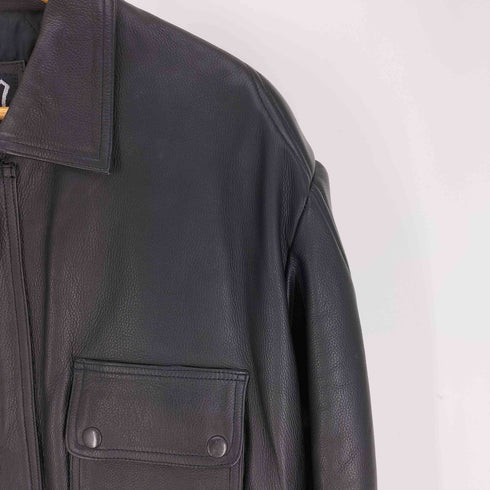 genuine leather 本革 レザー ジャケット メンズ import:XL