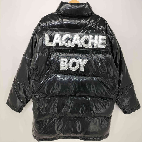 LAGACHE ワッペン 袖テープ ダウンジャケット メンズ