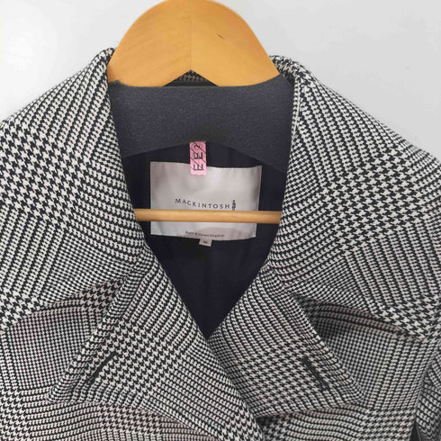マッキントッシュ Mackintosh 千鳥格子柄 ピーコート レディース 30