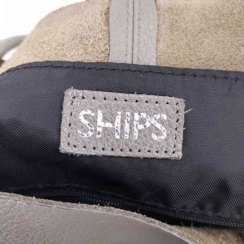 シップス SHIPS シボ革 レザー トートバッグ メンズ