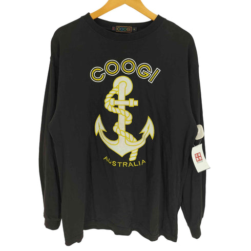 クージー COOGI 00S ロゴ 碇 刺繍クルーネック L/S カットソー ロンT メンズ import:XL