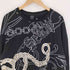 ショーンジョン Sean john 90-00S ロゴ 鎖 チェーン グラフィック プリント クルーネック L/S カットソー ロンT メンズ import:XL