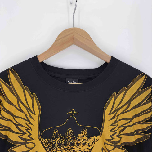 ショーンジョン Sean john 90-00S パイル地ロゴ グラフィック プリント L/S カットソー ロンT メンズ import:XL