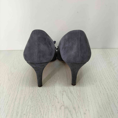 ランバンオンブルー LANVIN en Bleu リボン スエード ヒールパンプス レディース JPN:24
