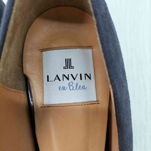 ランバンオンブルー LANVIN en Bleu リボン スエード ヒールパンプス レディース JPN:24