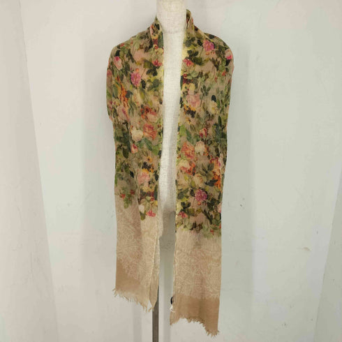 mm collection カシミヤ ストールフラワー レディース
