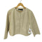ザラ ZARA ノーカラー フェイクレザージャケット レディース import:L