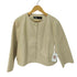 ザラ ZARA ノーカラー フェイクレザージャケット レディース import:L
