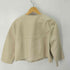 ザラ ZARA ノーカラー フェイクレザージャケット レディース import:L