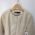 ザラ ZARA ノーカラー フェイクレザージャケット レディース import:L