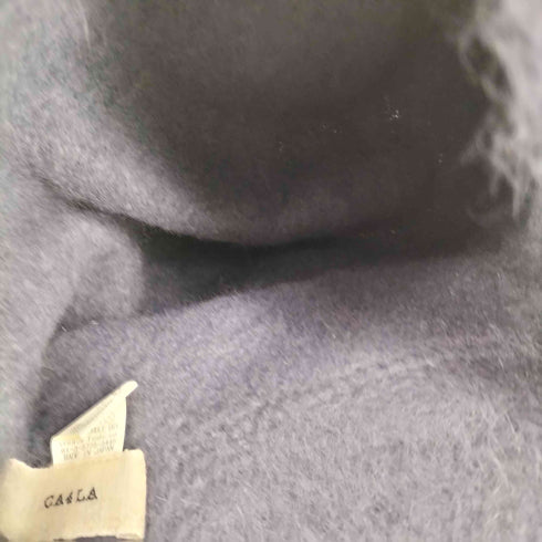 カシラ CA4LA アンゴラウール混 フラワーモチーフニット帽 レディース