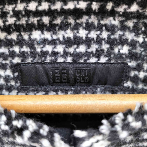 ユニクロ UNIQLO ノーカラー ツイードジャケット レディース JPN:M