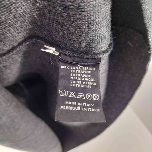 ロベルトコリーナ ROBERTO COLLINA イタリア製 ウール スタンドネック ウエストベルト ニット ワンピース レディース import:M