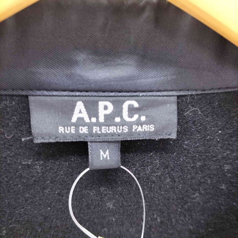 アーペーセー A.P.C. レギュラーカラー フロントポケット ウールシャツジャケット メンズ import:M