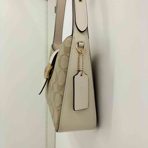 コーチ COACH エライザ ショルダー バッグ・シグネチャー キャンバス レディース